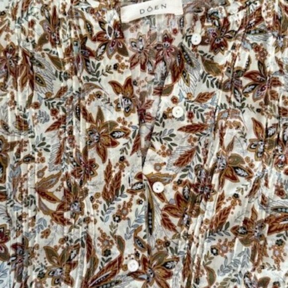 Dôen MILLIE TOP -- BLANC NARCISSUS FLORAL - Picture 4 of 7